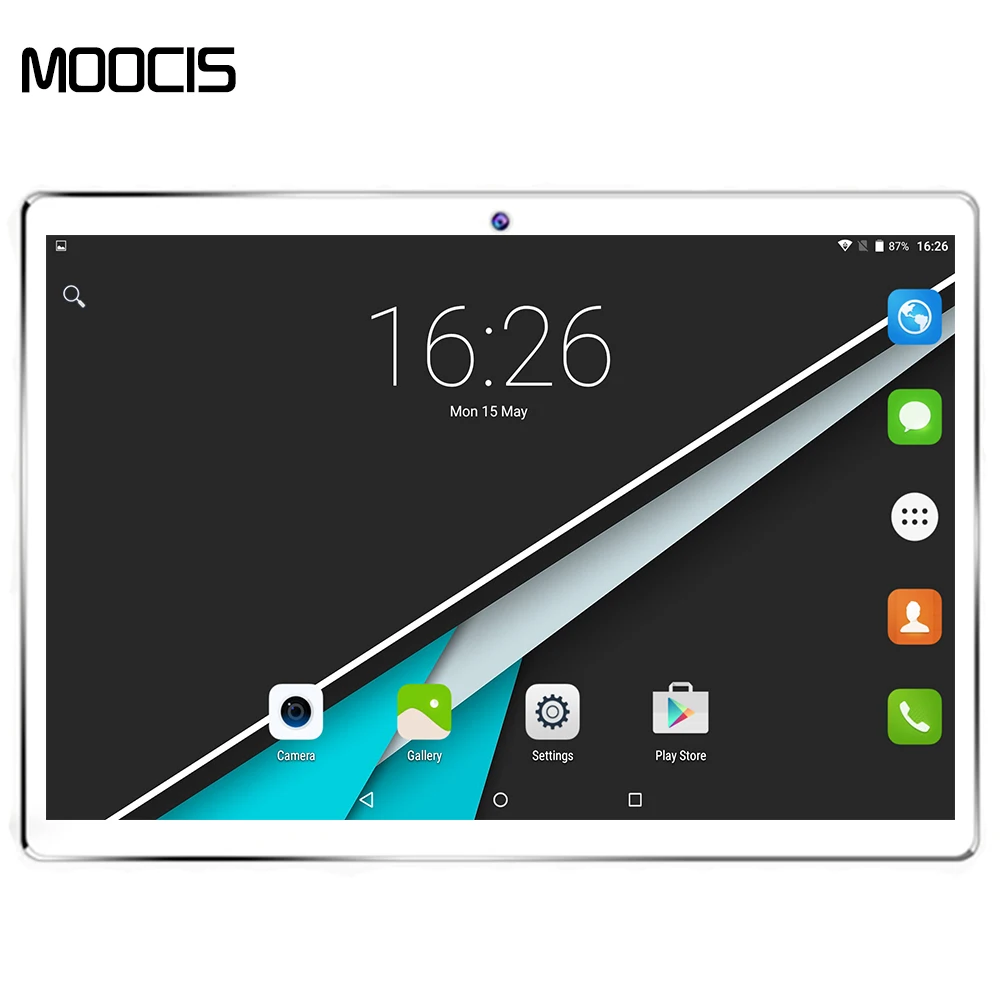 

MOOCIS 10.1 Inch Android 7.0 Tablet PC Octa Core 2GB 32GB  1920*1200 IPS Phablet Tab Pad Screen 4G LTE Phone SIM Card 10 tablets