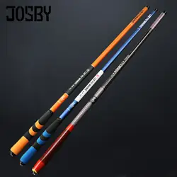 JOSBY Carbon удочка для ловли на течении 3,6 М 4,5 М 5,4 м 6,3 м 7,2 м Супер Легкий Портативный Телескопический удочка для ловли карпа Удочка Тайвань