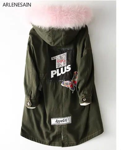 Clearance Arlenesain custom New fox fur cowboys to overcome the coat in the long section women coat 3