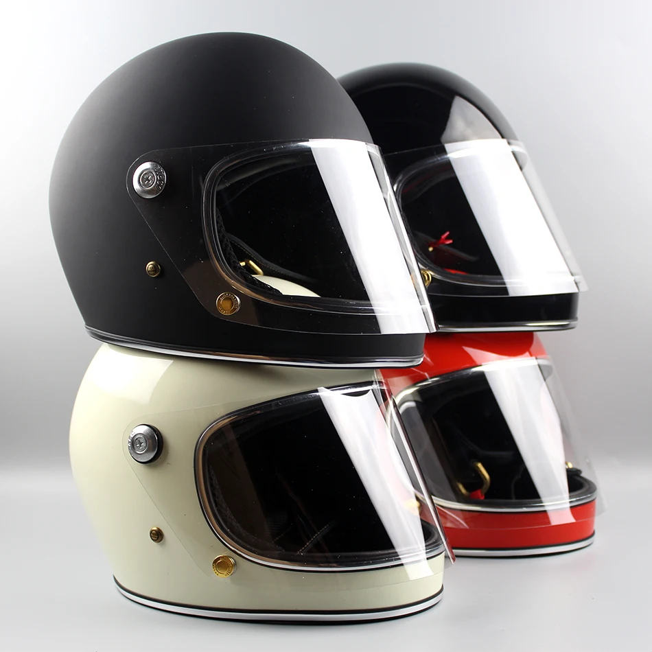 Moto rcycle casco di Marca TT CO Thompson Ghost Rider da corsa shiny  vintage caschi del fronte pieno del casco con visiera capacete casco  moto|helmet parts|helmet decorationhelmet pilot - AliExpress