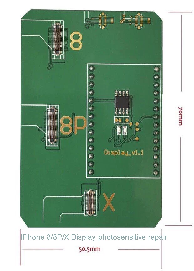 Фоточувствительный ремонтный программатор для iphone 8/8P/x ЖК экран EEPROM сенсорный