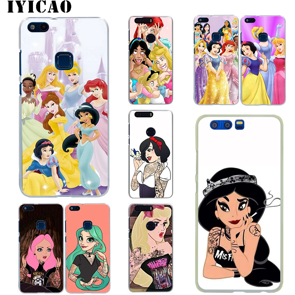 Жесткий чехол IYICAO 7 Princess для Huawei Honor 6A 6C 7A 7C 7X8 8X9 10 20 9X Lite Pro Play Note View | Мобильные