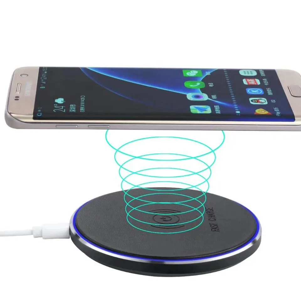 AYJ Qi Wireless Charger Mobile Phone Charger 9V Fast Charging Pad For