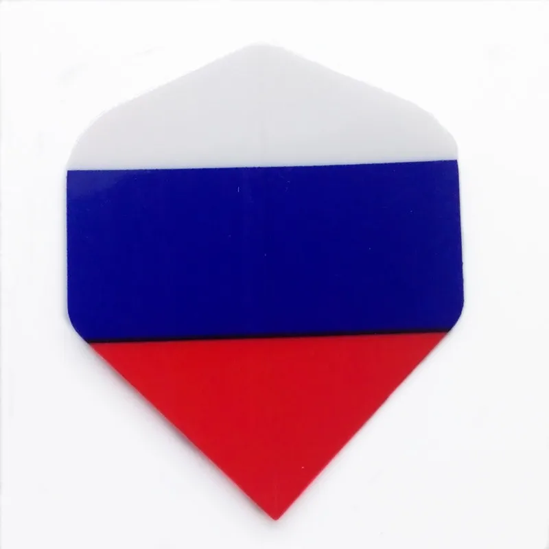 

100 pcs/lot High quantity New standard Dart Flights Russian National Flag Pattern Dart Flights Dart Leaves dart accessories
