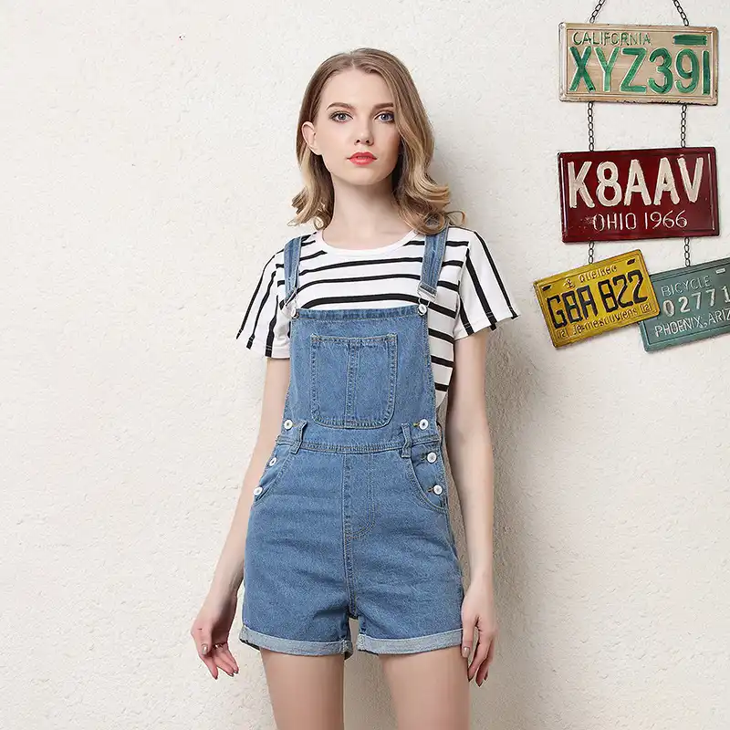short dungarees womens