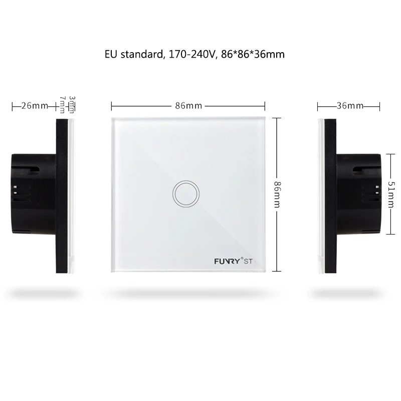 Funry-ST1-1Gang-EU-Standard-Smart-Switch-Remote-Control-Touch-Wall-Light-Touch-Switch-170-240V (1)