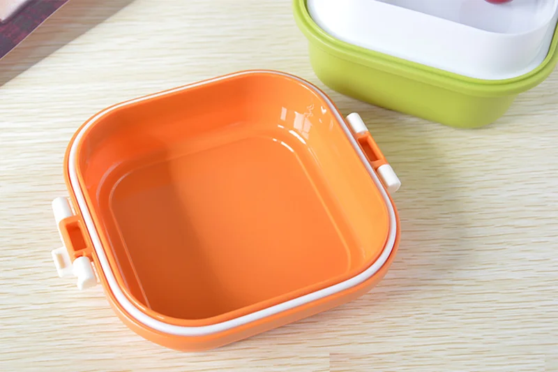 MIni 540ml Bento Box For Kids School  Fruit Food Container Storage Boxs Plastic  Double Layer Lunch Box Dinnerware Accessories 20