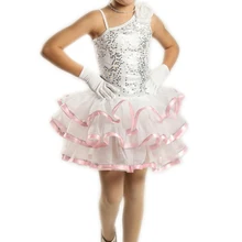 Профессиональные Балетные костюмы-пачки, платье для детей, девочек, детская гимнастическая одежда, белый купальник для танцев, balletpakje meisje