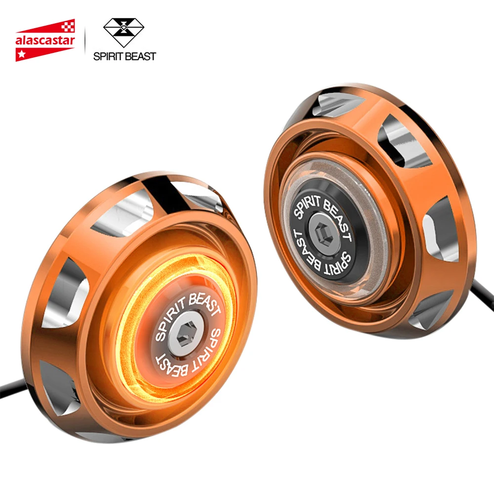 

SPIRIT BEAST Motorcycle Reflective Plate Motorcycle Accessories Warning LED Lights Decoration Reflective Motocross Decoration