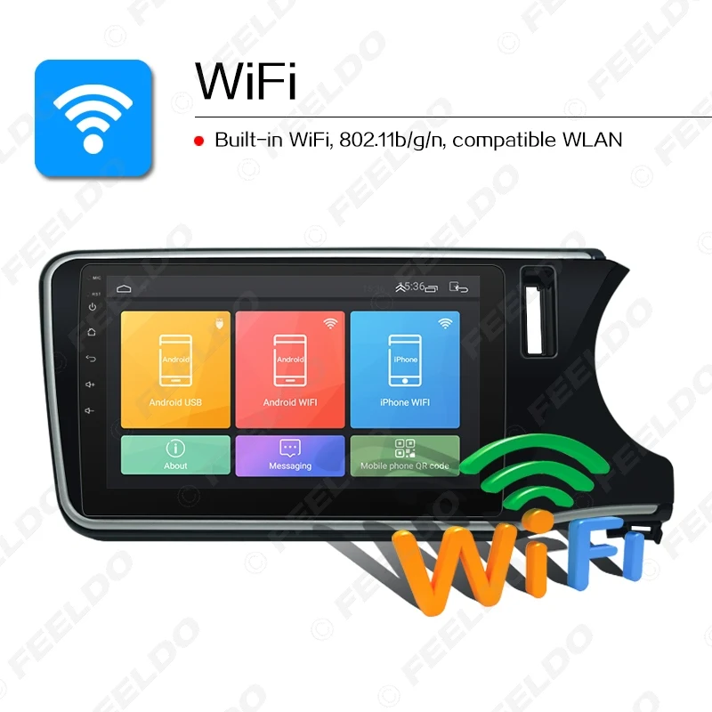 Perfect FEELDO 10.2 inch Bigger HD Screen Android 6.0 Quad Core Car Media Player With GPS Navi Radio For For Honda City 2015-2017 #2680 12 Perfect FEELDO 10.2 inch Bigger HD Screen Android 6.0 Quad Core Car Media Player With GPS Navi Radio For For Honda City 2015-2017 #2680 12