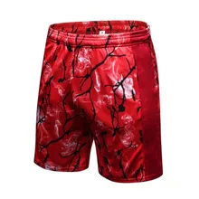 Мужские шорты с принтом, мужские свободные эластичные дышащие шорты, мужские быстросохнущие пляжные шорты