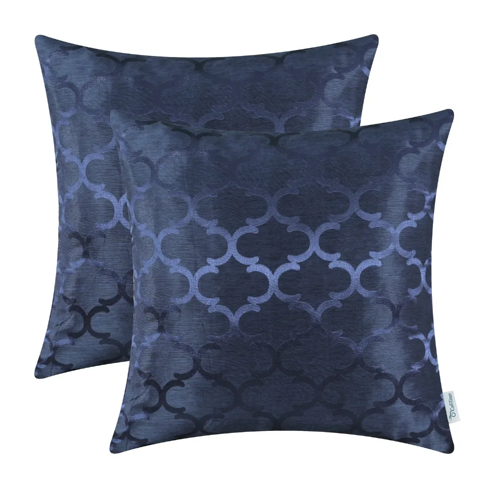 2 шт. Чехлы для подушек CaliTime наволочки Quatrefoil Accent геометрический 18 &quotX 18" (45 см X 45