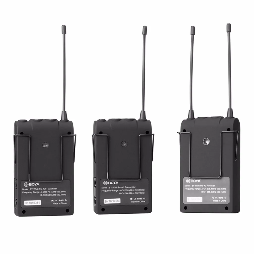 

wearable devices BOYA BY-WM8 Pro-K2 UHF Wireless Microphone Audio Recorder for Canon Camcorder dropshipping