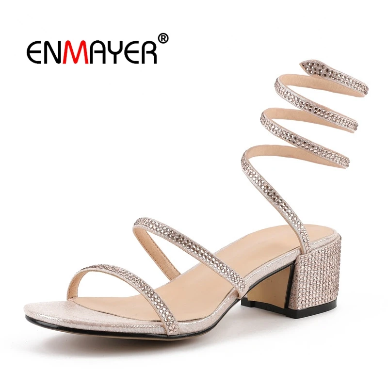 39 Sandales Mariage Femmes Taille Beige 2018 black D'été Verano Enmayer En Mujer Tendance De Sandalias Cuir Ly385 34 Véritable w0xpqIZ