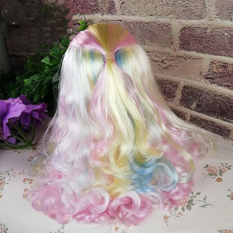 

RBL doll scalp suitable for blyth multicolour hair