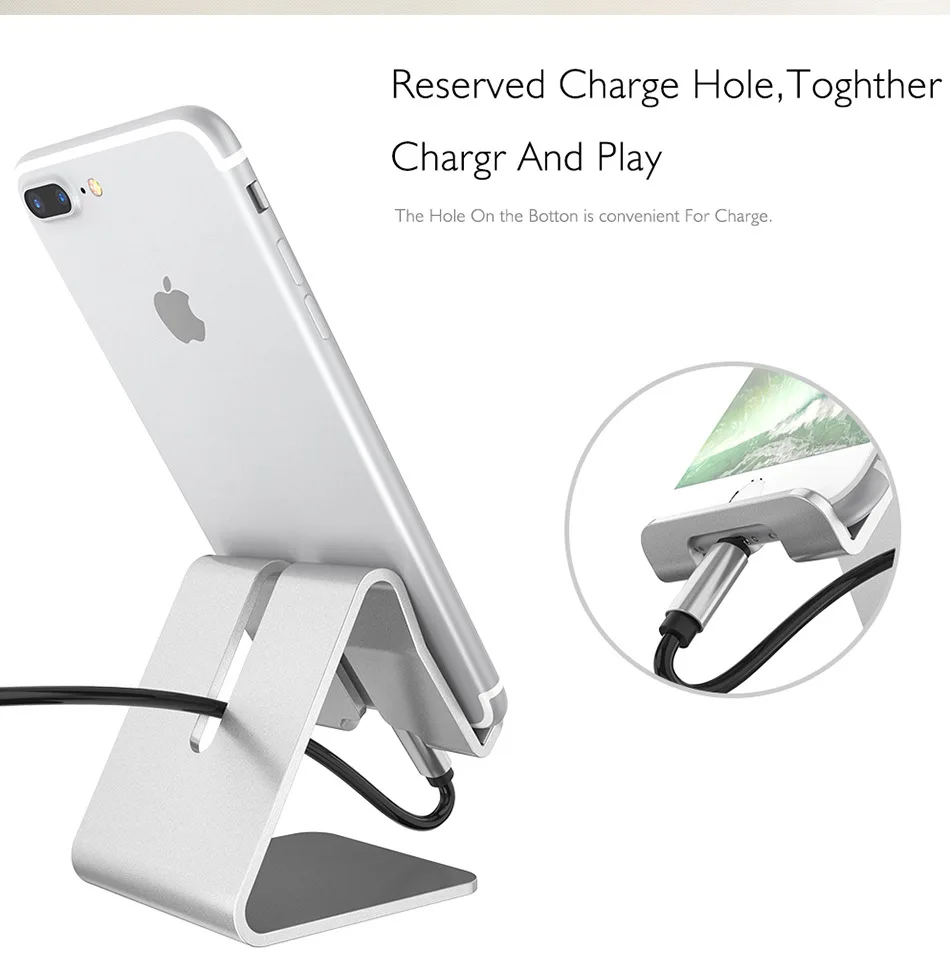  Aluminium Legierung Drehbare Telefon Halter für iphone X für Samsung Tablet Halter Ständer Montiere