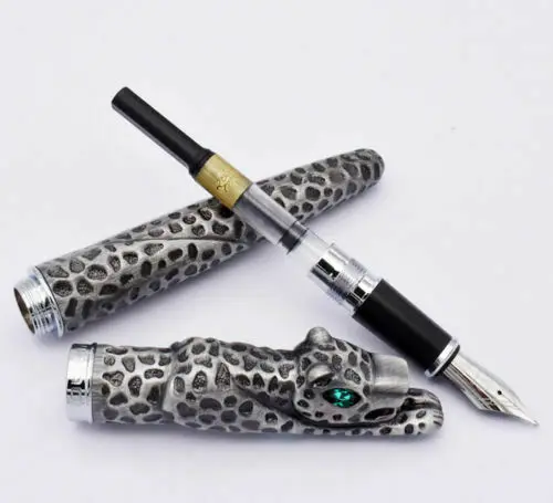 Bobby launch Jinhao Снежный леопард серый авторучка конвертер ручка Средний Перо канцелярские принадлежности офисные школьные принадлежности