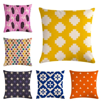 

45*45cm decorative cushion covers Anchor Star Geometry Pattern Throw pillow case Cushion Case Sofa Car Home Decor