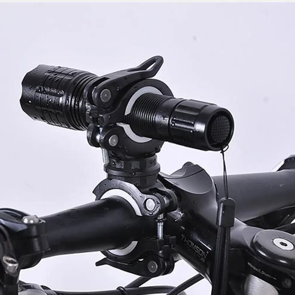 

360 Degree Rotating Bicycle Flashlight Holder Bicycle Rack Mount Bike Handlebar Clip Stand Light Mount Bracket Hot Sale