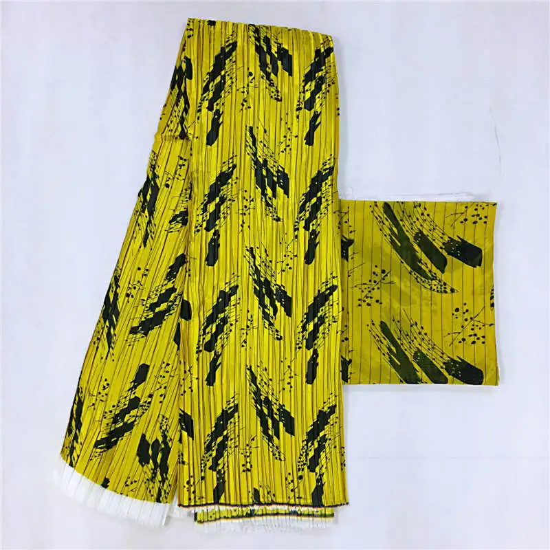

DF!2019 new designs wholesale african wax prints audel fabric 4+2 yards soft stretch imitated-silk satin chiffon fabric ! L42391