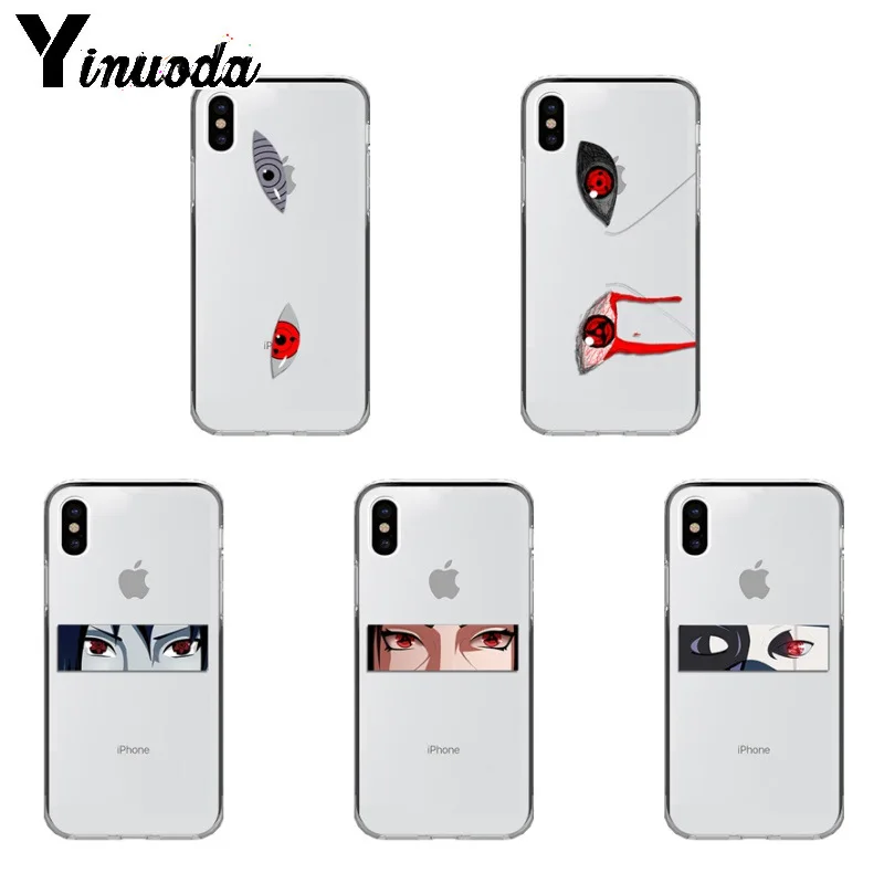 

Yinuoda Naruto Sharingan TPU Soft Silicone Phone Case Coque for iPhone Xr XsMax 8 7 6 6S Plus Xs X 5 5S SE 5C Cases