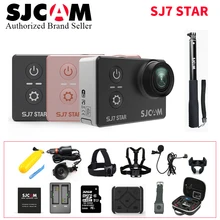Оригинальная Экшн-камера SJCAM SJ 7, Спортивная камера DV 2,0 дюйма, 16 МП, водонепроницаемая экшн-камера, bluetooth, 4 k, Wi-Fi, пульт дистанционного управления часами SJ7 Star