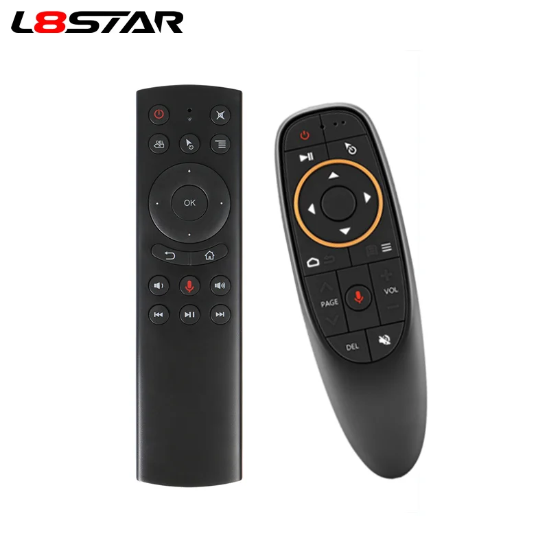 

L8star G10 Voice Remote Control 2.4G Wireless Air Mouse Microphone Gyroscope IR Learning for Android tv box T9 H96 Max X96 mini