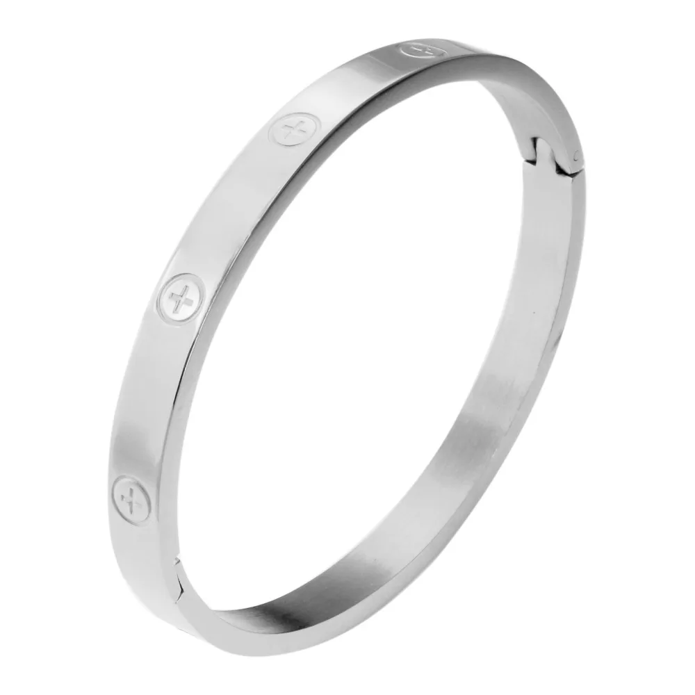 Stainless Steel Bangle Bracelet for Woman Man