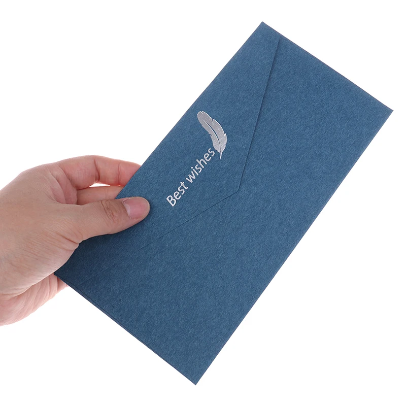 Винтаж горячего тиснения Печати конверты из крафт-бумаги школьные принадлежности конверт для свадьбы письмо приглашение