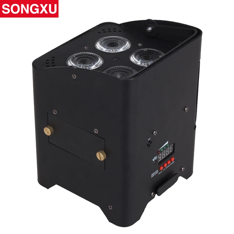 

SONGXU 4X15W 5 in 1 RGBWA Wireless DMX Battery Powered Par Light/SX-WBPL0415