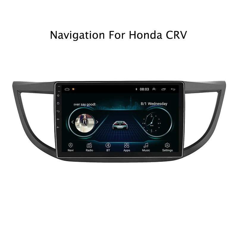 Sale 10.1" 2.5D IPS Android 8.1 Car DVD GPS Player For Honda CRV 2012 2013 2014 2015 2016 Car Radio Stereo Head Unit with Navigation 1