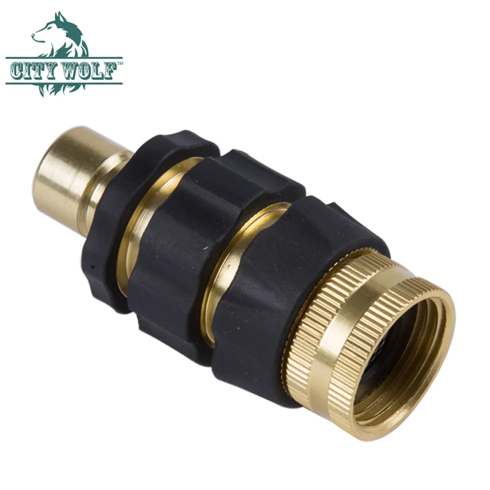 

City wolf M22 G3/4 Garden Hose Pressure Washer Quick Connector Kit Male Female Nylon Grip Car washer accessory