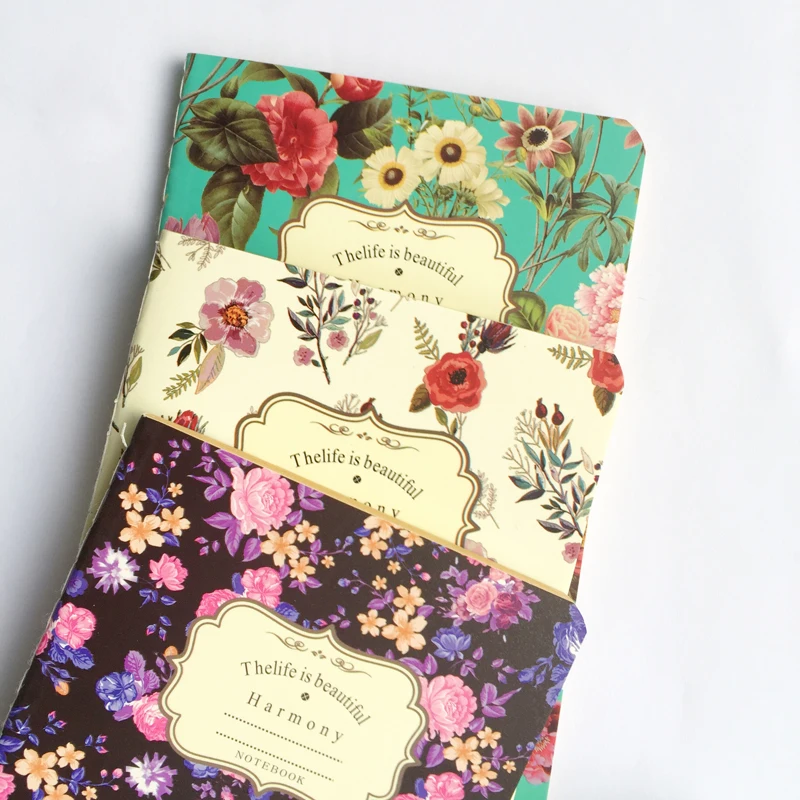 20 Sheets Romantic Flower Garden blank Kraft Paper Notebook To Do List School Office Supply Student Stationery 20 Sheets Romantic Flower Garden blank Kraft Paper Notebook To Do List School Office Supply Student Stationery