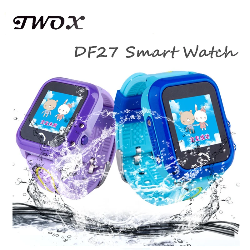

DF27 Kids GPS Smart Watch Swim Waterproof SOS Call Location Device Tracker Baby Safe Anti-Lost Smartwatch pk DF25 Q50 q100 q90