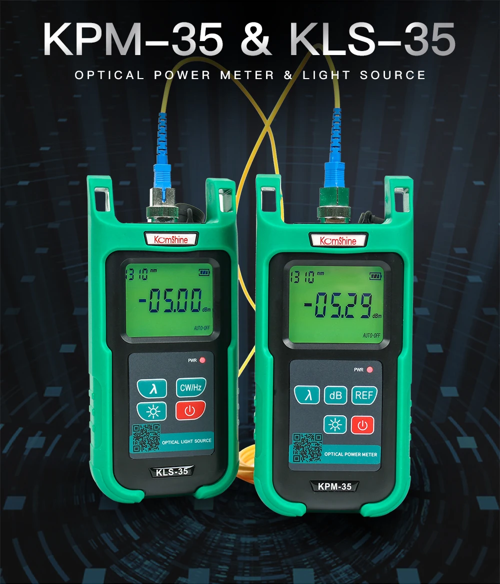 Komshime QX50-M многомодовый OTDR тестер оптоволоконного кабеля 850/1300nm 21/19dB с 10 мВт VFL visaul дефектоскоп