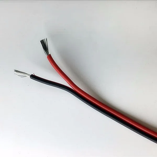 20 м 66ft 20awg провод удлинительного кабеля Шнур светодиодных лент один Цвет 3528 5050 5630 2835 красный/черный 2pin соединительный провод 5 V 12 V 24 V DC