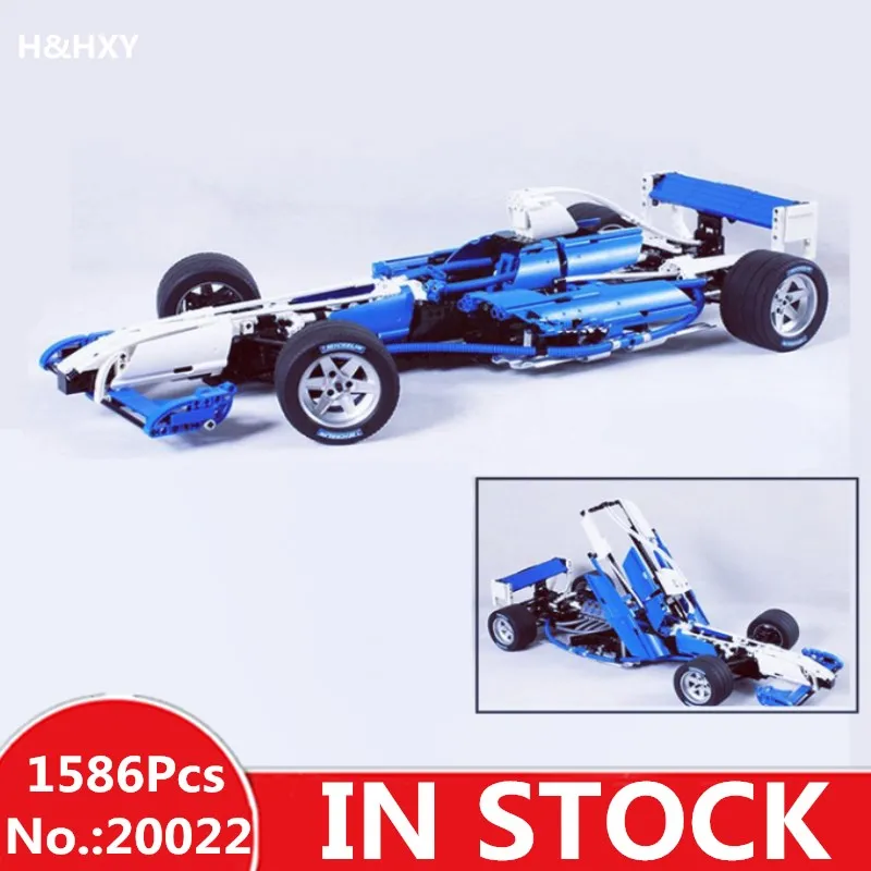 

H&HXY IN STOCK 20022 1586Pcs Genuine Technic Series The Williams F1 Team Racer Set Lepin Building Blocks Bricks Toy Model