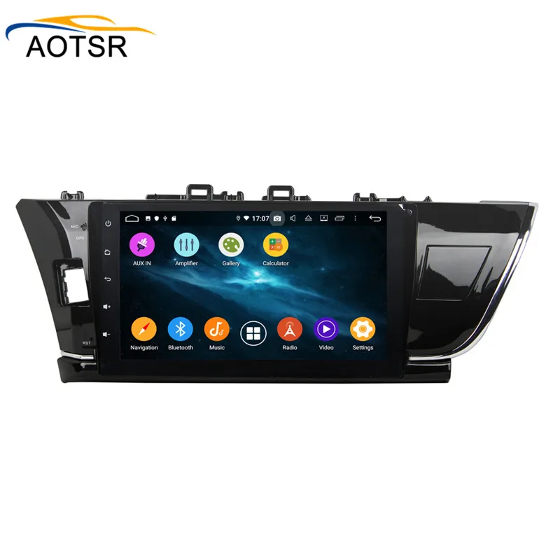 Sale DSP 4+64G Android 9.0 car dvd gps navigation for Toyota corolla 2014 2015 car dvd radio gps stereo Audio video headunit free map 5