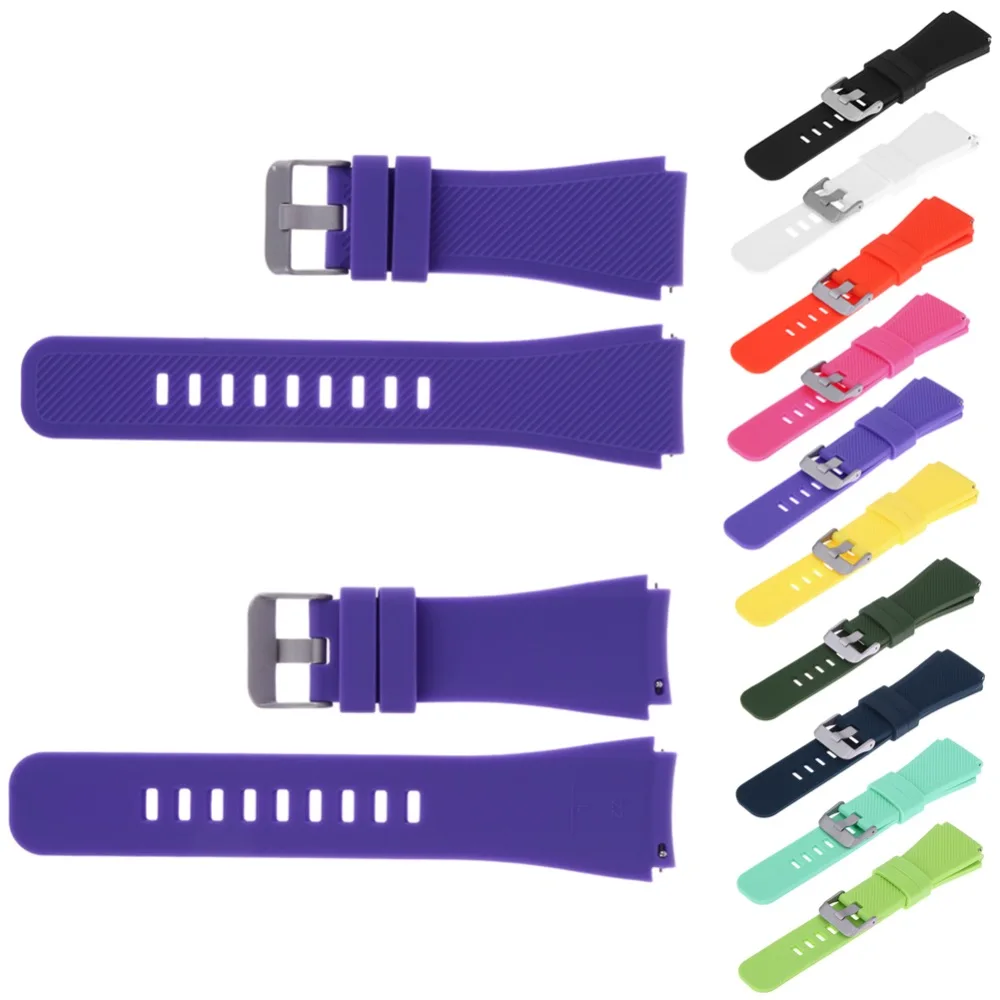 

PUCAT AOOW Generic Watchband Silicone Rubber Watch Strap Bands Waterproof 20mm 22mm 24mm 26mm Watches Belt
