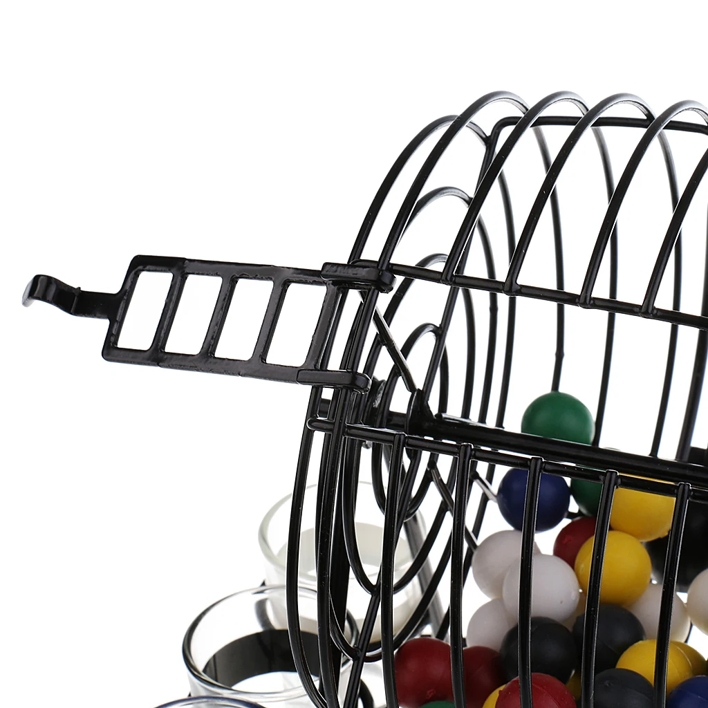 Metal Mini Bingo Machine Drinking Game Set for Party Home Pub Fun Entertainment Game