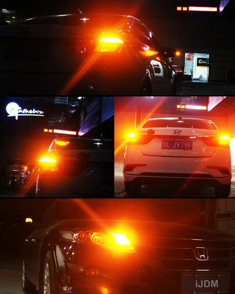 2 шт. 12 В 1157 светодиодный Нет Hyper флэш Янтарный Желтый 3030 светодиодный P21/5 Вт BAY15d светодиодный лампы для автомобилей указатели поворота DRL, Canbus Error Free