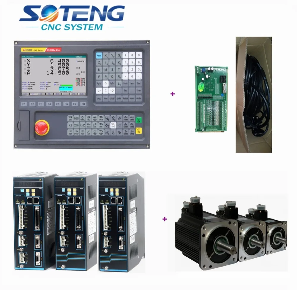 

High quality close loop Milling CNC control kit with absolutely servo driver motors