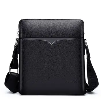 

Fashion PU Leather Men Messenger Bags High Quality Crossbody Bag Business Travel Casual Male Zipper Pouch Phone Shoulder Bags
