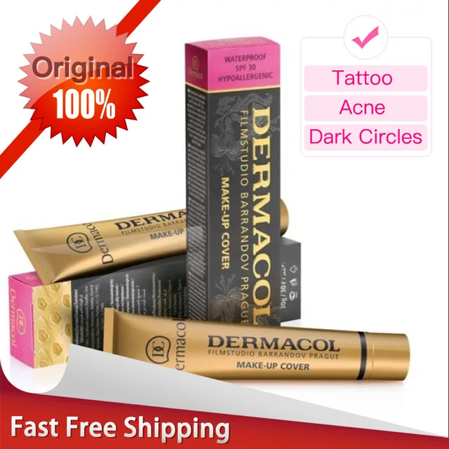 Dermacol  Makeup Cover Authentic 100% 30g Primer Concealer Base Professional Face Dermacol Makeup Foundation Contour Palette 1