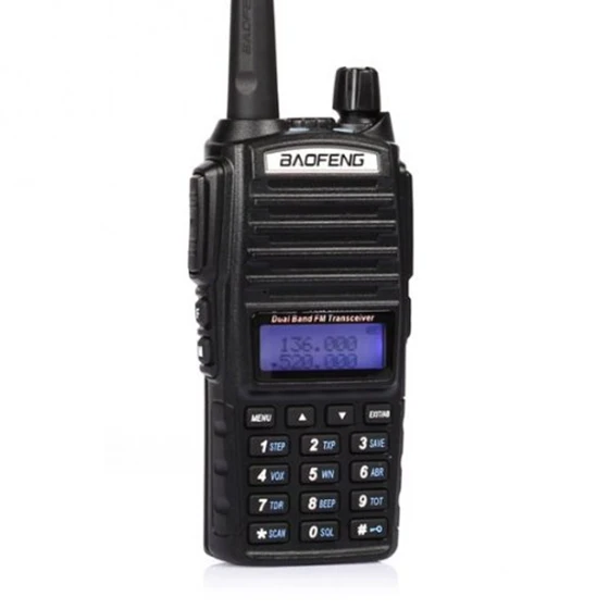 MOOL Baofeng UV-82L VHF/UHF Ham двухсторонняя рация 5 с аккумулятором 18 см Atenna & 3000mA, черный + 1 * Programmin