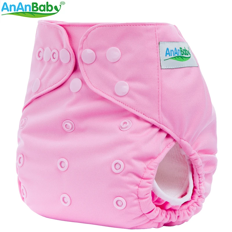 Ananbaby 1 шт. Регулируемые Многоразовые подгузники из ткани с двойной ластовицей