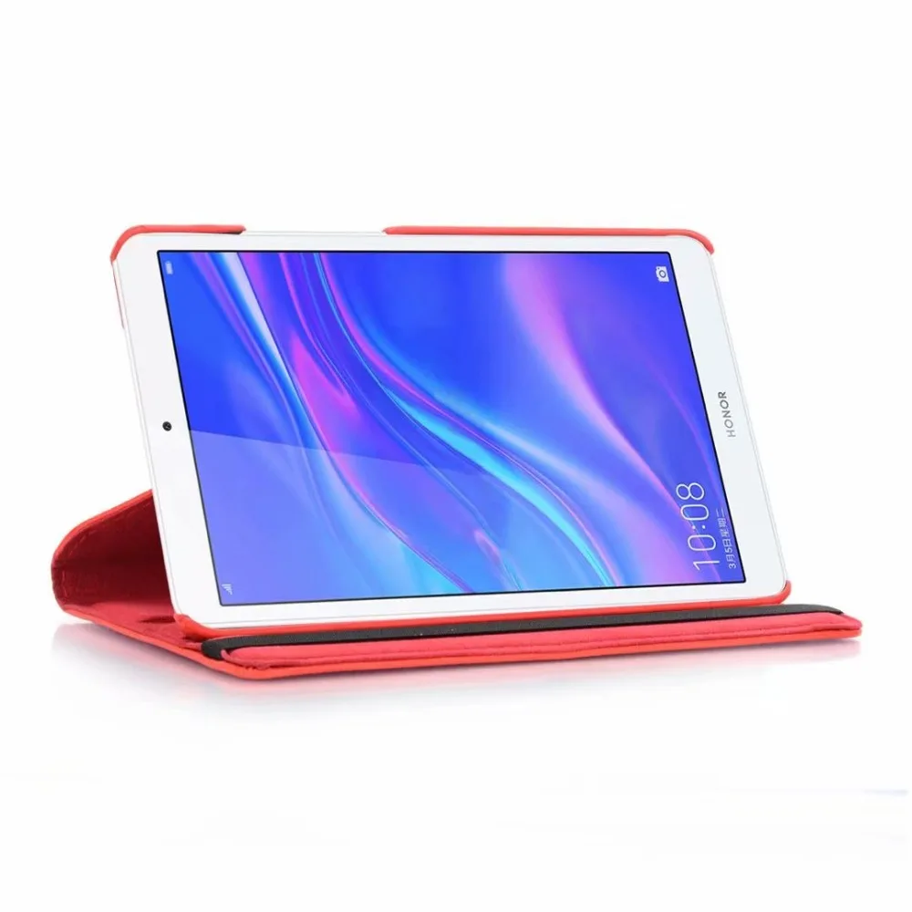 Coque чехол для huawei MediaPad T5 8,0 дюймов JDN2-W09/AL00 360 Вращающийся Кожаный чехол для Honor Pad 5 8,0 ''чехол для планшета