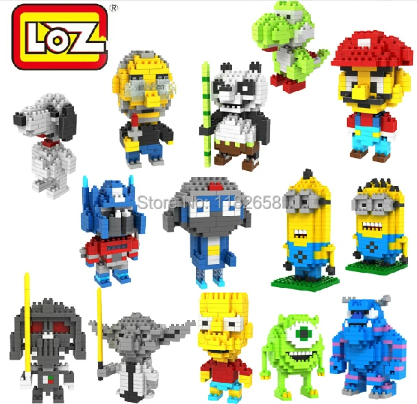 Wholesale Hot Cartoon LOZ Diamond Blocks Building ...