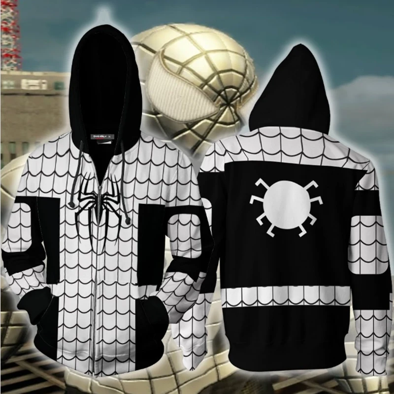 The Amazing Spider-Man Spider Armor Cosplay Zip Up Hoodie Jacket