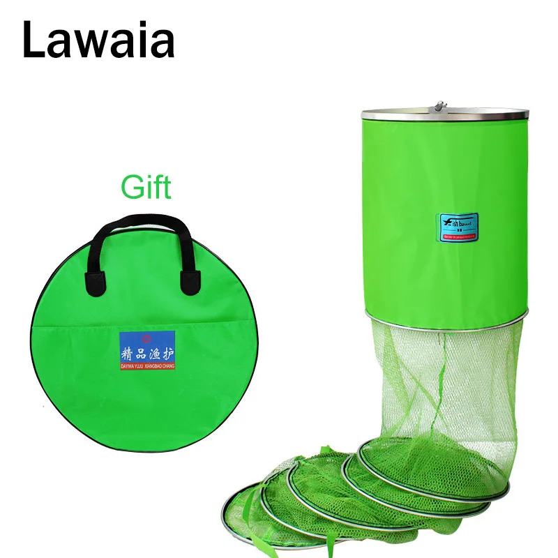 

Lawaia Fisherman Glued Aluminum Alloy Net Pocket Stainless Steel Universal Positioning Fish Protection Aluminum And Fishing Gear